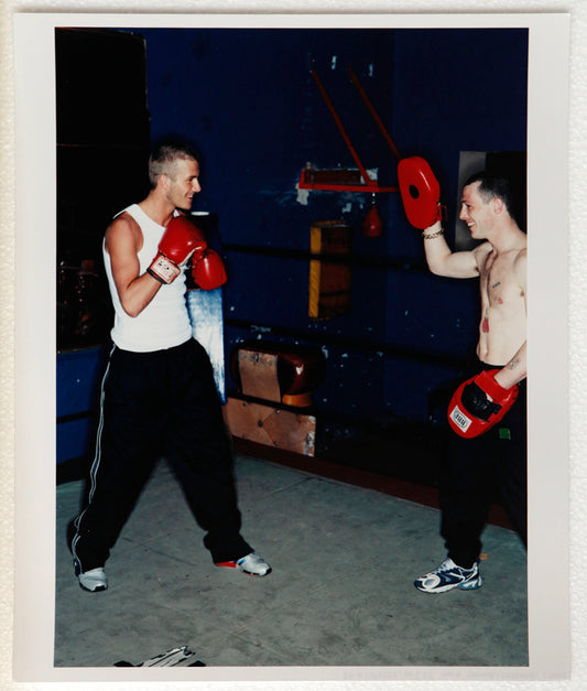 David Beckham boxing